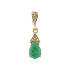 9K Ethiopian Emerald Gold Pendant