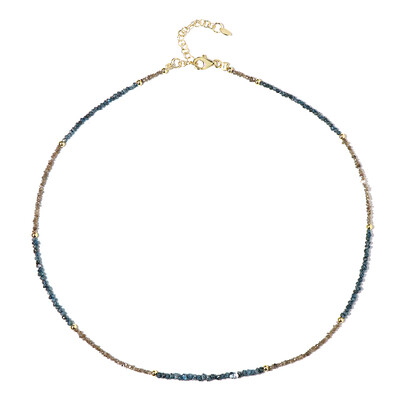 Blue Diamond Silver Necklace