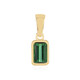 9K Benedito Green Tourmaline Gold Pendant (Adela Gold)