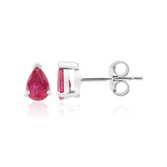 Bemainty Ruby Silver Earrings