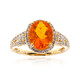 14K Mexican Fire Opal Gold Ring (CIRARI)