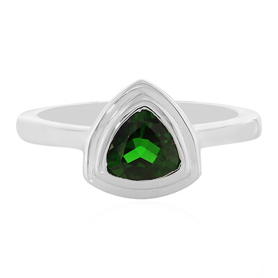 Russian Diopside Silver Ring