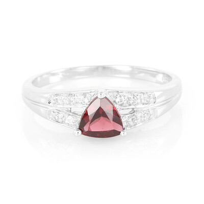 Rajasthan Rhodolite Silver Ring