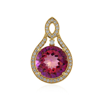 Purple Mystic Topaz Silver Pendant