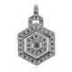 SI1 Argyle Rose De France Diamond Silver Pendant (Annette classic)