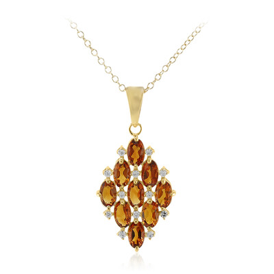 Madeira Citrine Silver Necklace