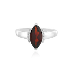 Mozambique Garnet Silver Ring