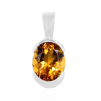 Cognac Scapolite Silver Pendant