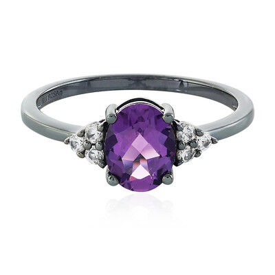 Amethyst Silver Ring