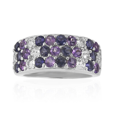 Iolite Silver Ring