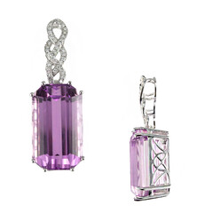 18K Patroke Kunzite Gold Pendant (AMAYANI)