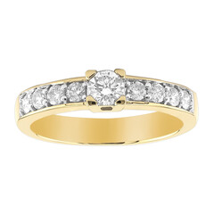 14K SI1 (G) Diamond Gold Ring