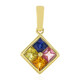 9K Blue Sapphire Gold Pendant