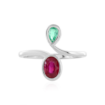 Bemainty Ruby Silver Ring