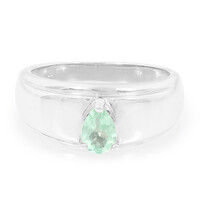 Fluoro Mint Apatite Silver Ring