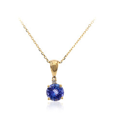 10K AAA Tanzanite Gold Necklace