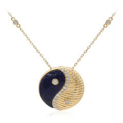 14K Lapis Lazuli Gold Necklace (CIRARI)