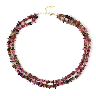 Fancy Tourmaline Silver Necklace