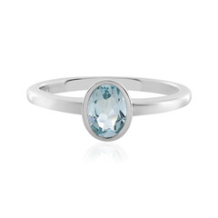 Sky Blue Topaz Silver Ring