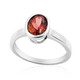 Cranberry Topaz Silver Ring