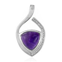 Zambian Amethyst Silver Pendant