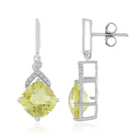 Lemon Quartz Silver Earrings