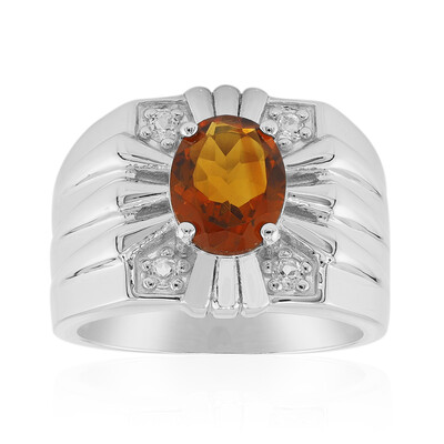 Madeira Citrine Silver Ring