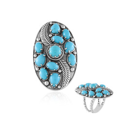 Sleeping Beauty Turquoise Silver Ring (Desert Chic)