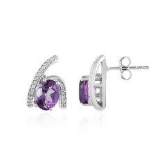 Uruguayan Amethyst Silver Earrings