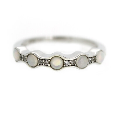 Welo Opal Silver Ring