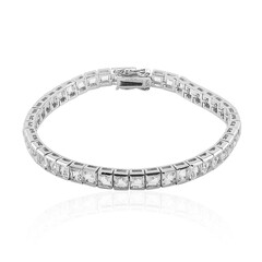 White Topaz Silver Bracelet