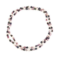 White Freshwater Pearl Silver Necklace (TPC)