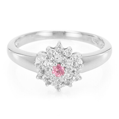 Pink Tourmaline Silver Ring