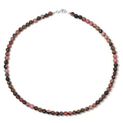 Rhodonite Silver Necklace