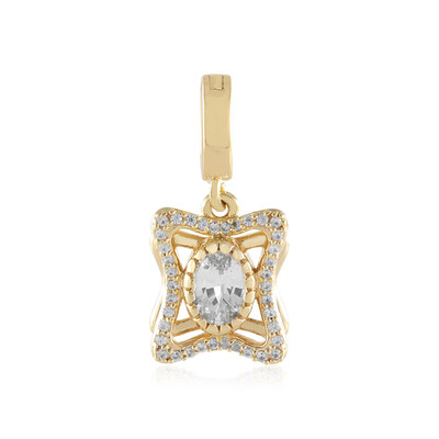 White Sapphire Silver Pendant