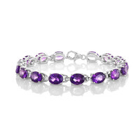 Siberian Amethyst Silver Bracelet