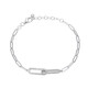 I3 (I) Diamond Silver Bracelet