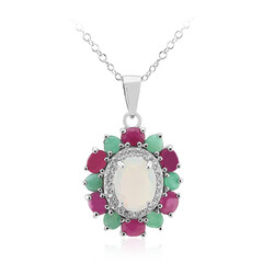 Welo Opal Silver Necklace