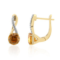 9K Spanish Sphalerite Gold Earrings