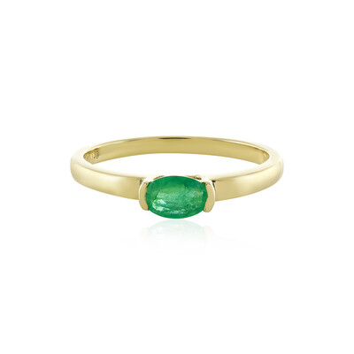 9K Tanzanian Emerald Gold Ring