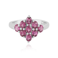 Rhodolite Silver Ring