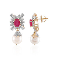 18K Freshwater pearl Gold Earrings