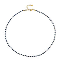 Blue Sapphire Silver Necklace