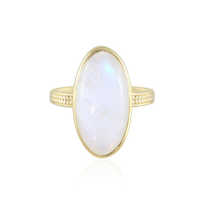 Rainbow Moonstone Silver Ring