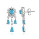 Sleeping Beauty Turquoise Silver Earrings