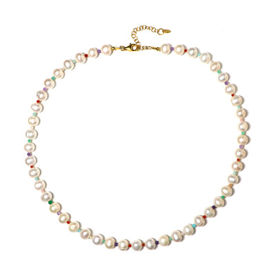 Keshi pearl Silver Necklace