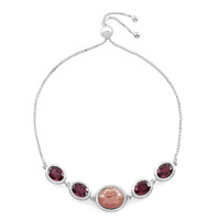 Rhodochrosite Silver Bracelet (Faszination Türkis)