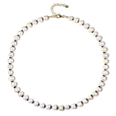 White Freshwater Pearl Silver Necklace