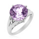 Rose de France Amethyst Silver Ring