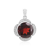 Mozambique Garnet Silver Pendant